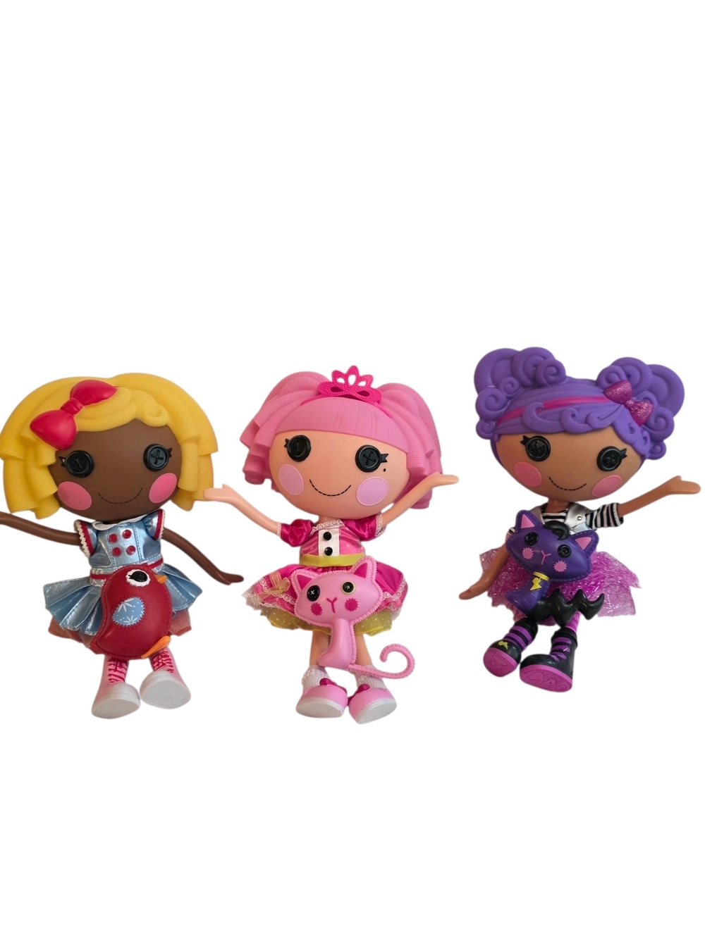 Lalaloopsy Doll Lot Of 3 Jewel Sparkles Storm E Sky Dot Starlight With Pets Toys